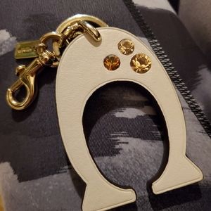 Coach big C bag charm/ Keychain